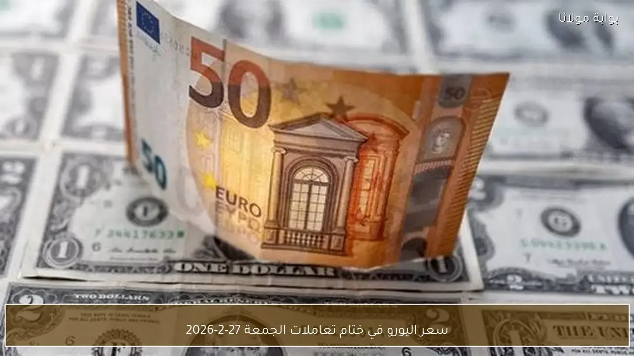 تغيرات جديدة تطرأ على سعر اليورو مقابل الجنيه في ختام تعاملات الجمعة 27-2-2026